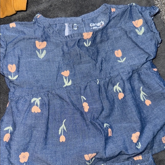 Carter's Cream and Mustard Baby Tops Set - Picture 4 of 7